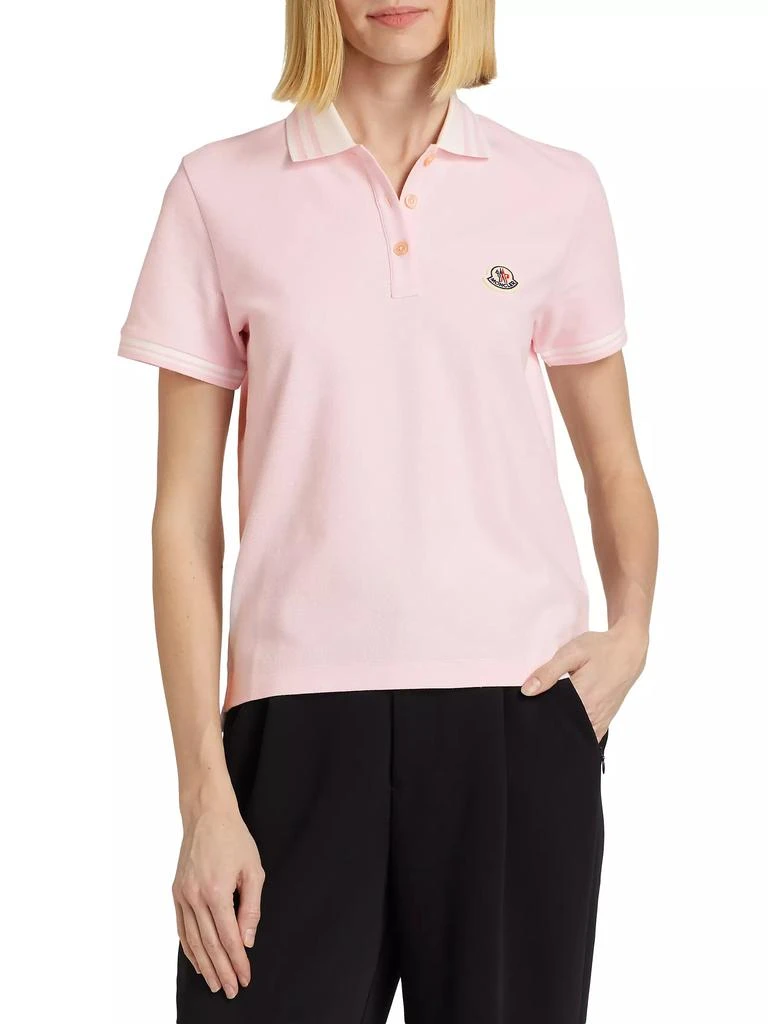 Moncler Logo Cotton Polo Top 3