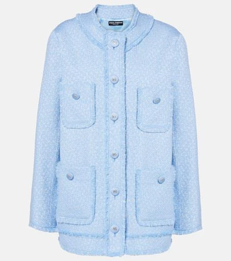 Dolce & Gabbana Raschel wool-blend tweed jacket 1