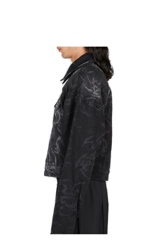 Han Kjobenhavn Han Kjobenhavn Laser Tribal Buttoned Denim Jacket 3
