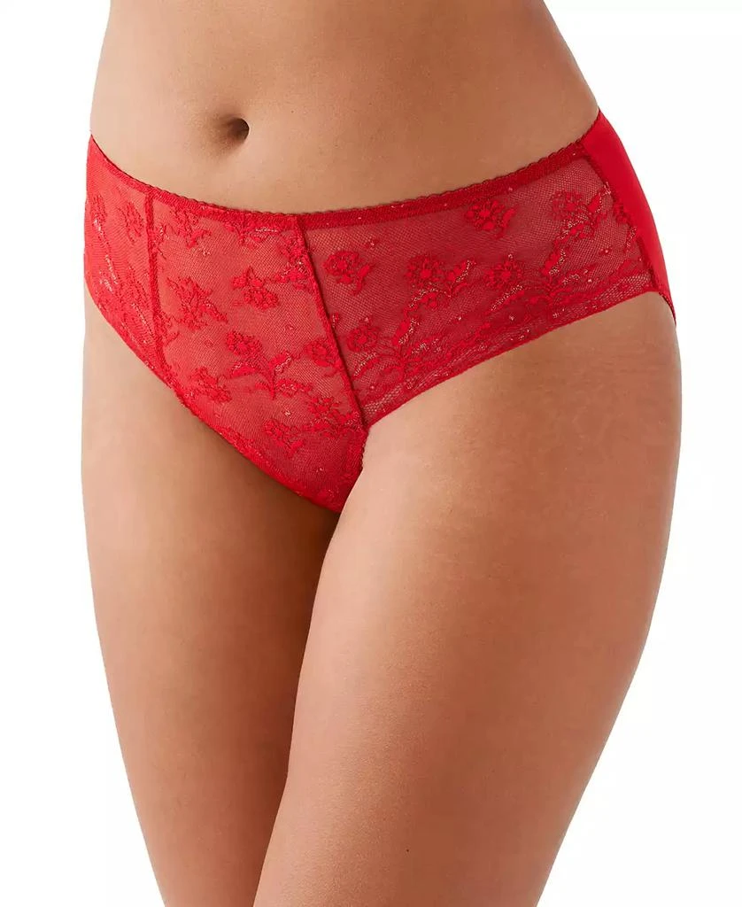 Wacoal Women's Lifted In Luxury Lace Hipster Underwear 845433 2
