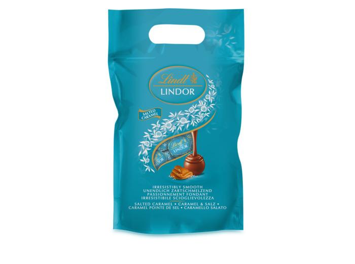 LINDT Lindor Sachet Caramel Pointe De Sel 1Kg