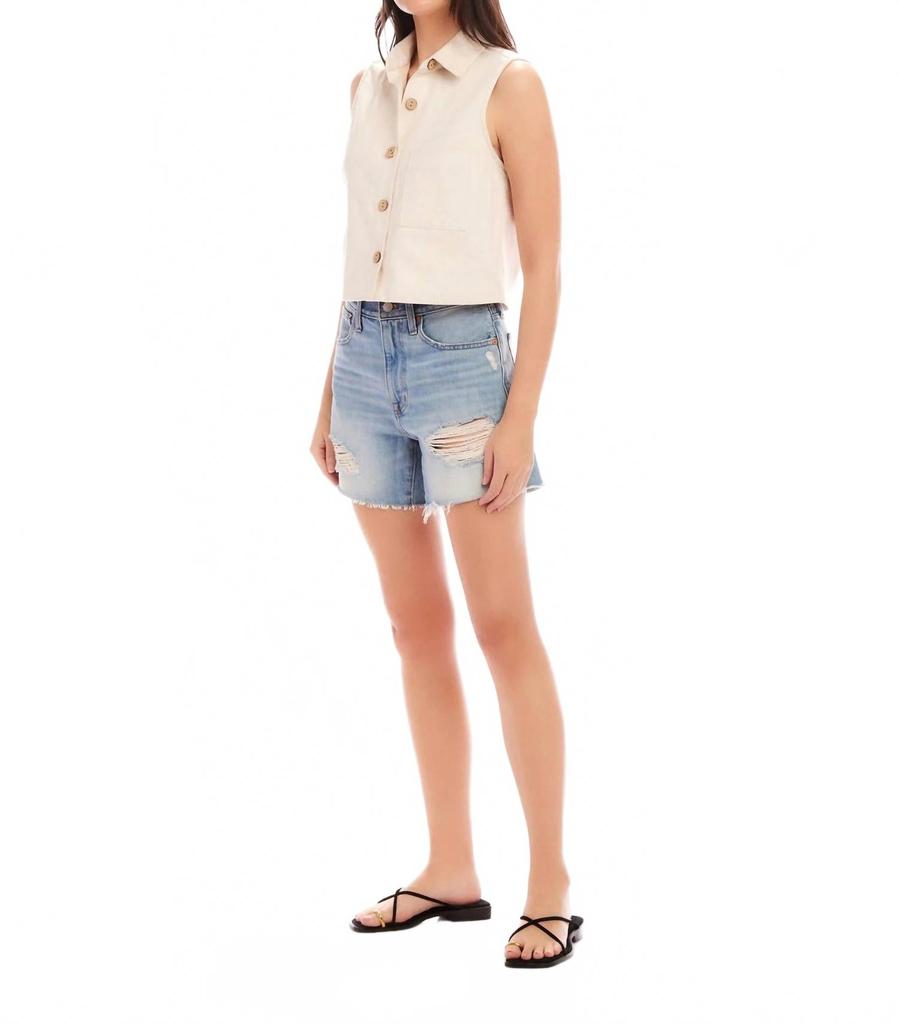 Fifteen Twenty Addison Vest In Natural
