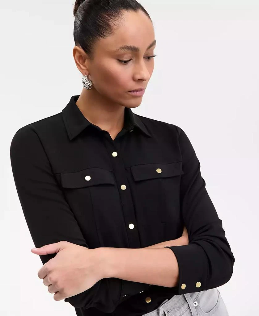 INC International Women's Knit Utility Shirt, Exclusively at Macy's 3