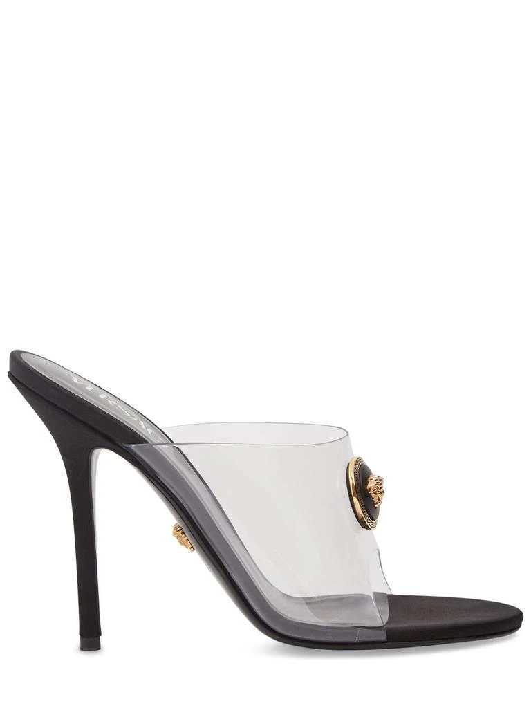 Versace 110mm Plexi & Satin Mules 1