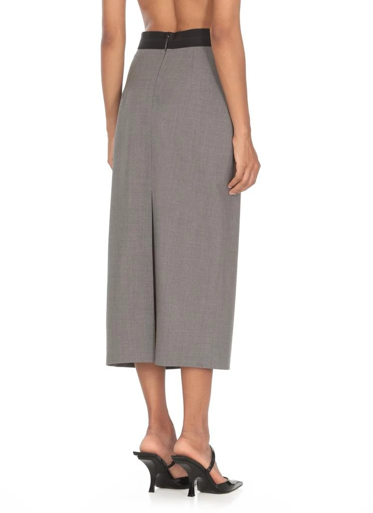 MSGM MSGM High-Waist Logo-Jacquard Midi Skirt 3
