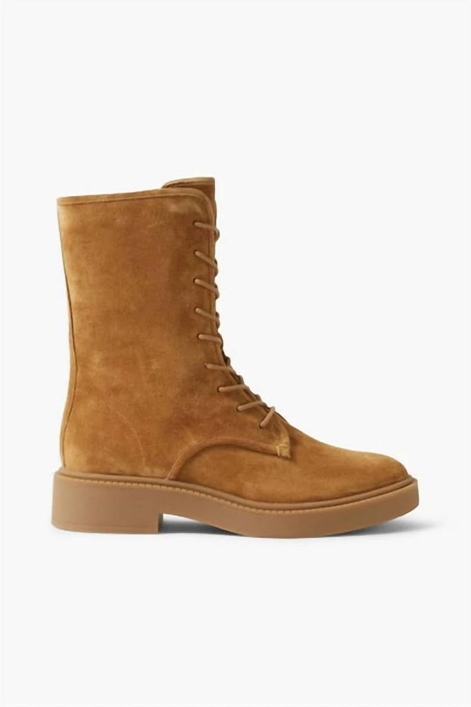 Vince Chestnut Suede Lace-Up Boots Vince Camuto Women main image 2