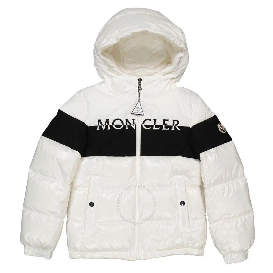 Moncler Boys White Laotari Down Puffer Jacket 1
