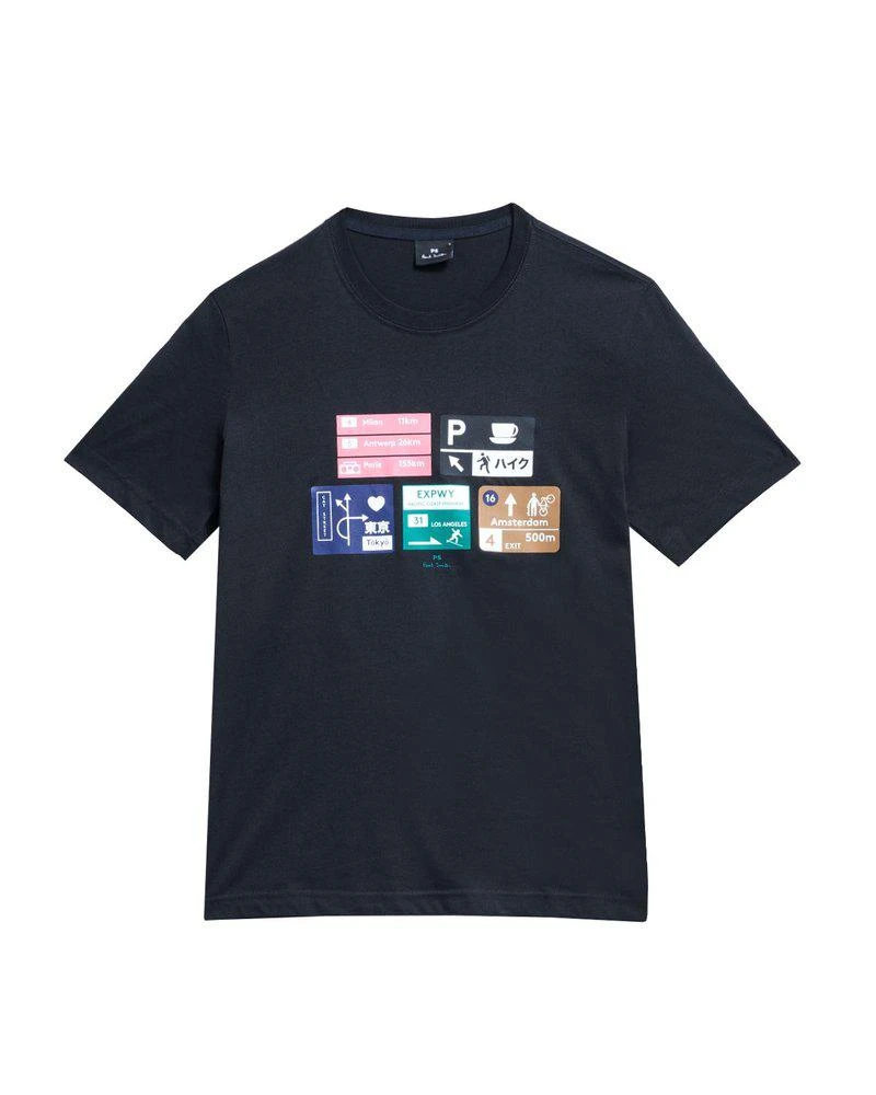 Paul Smith PS Paul Smith Road Sign Graphic T-Shirt