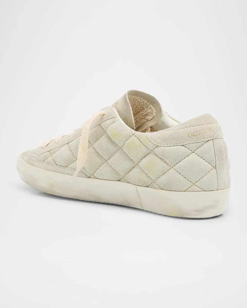 Golden Goose Super-Star Quilted Mixed Leather Low-Top Sneakers 4