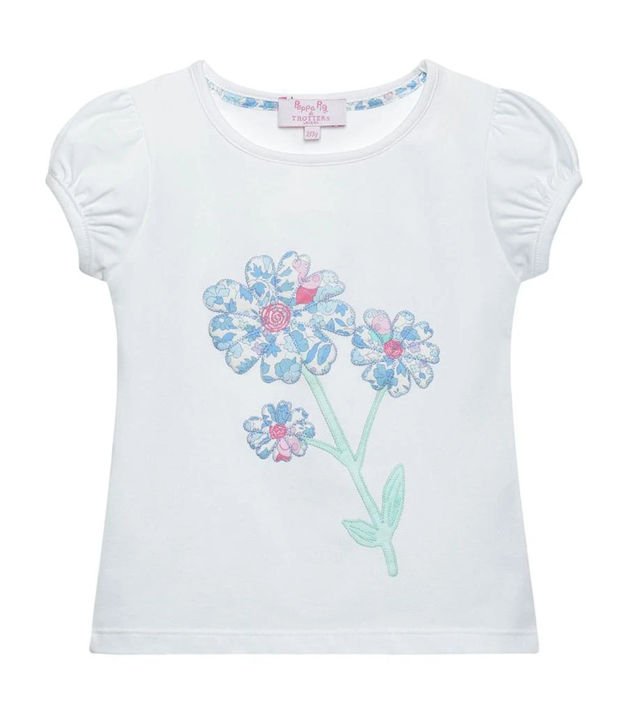 Trotters x Peppa Pig Flower Print T-Shirt (1-7 Years) 1