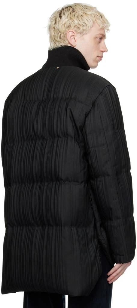 Paul Smith Black Shadow Stripe Down Coat 3
