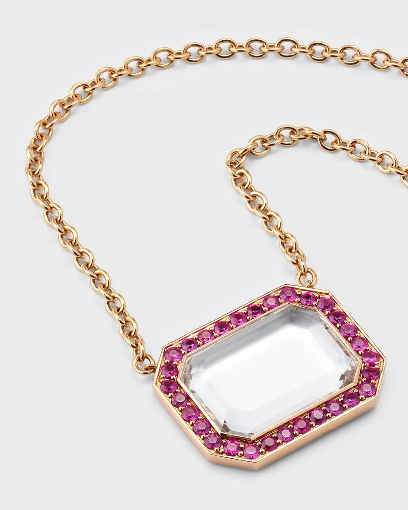 Walters Faith 18K Rock Crystal Octagonal Pendant Necklace 3