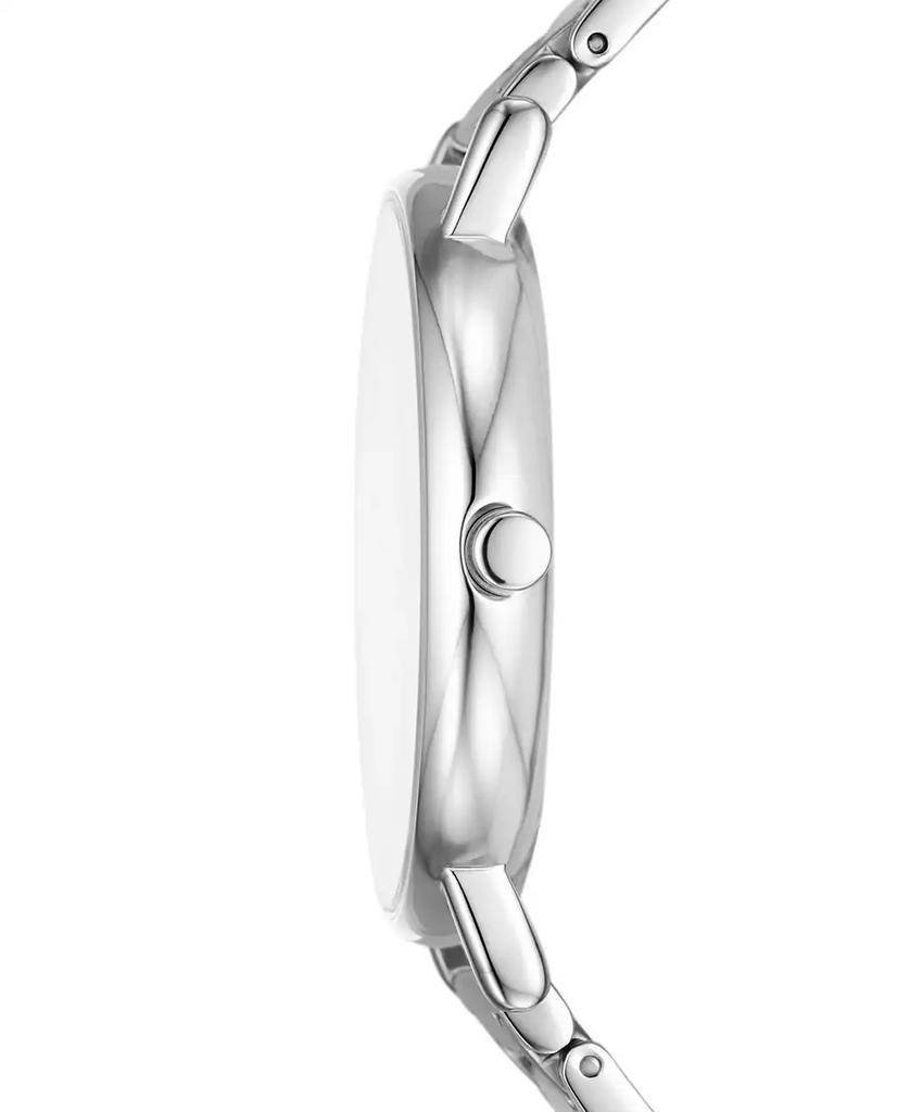 Skagen Men's Signatur Three Hand Silver-Tone Stainless Steel Watch 40mm
