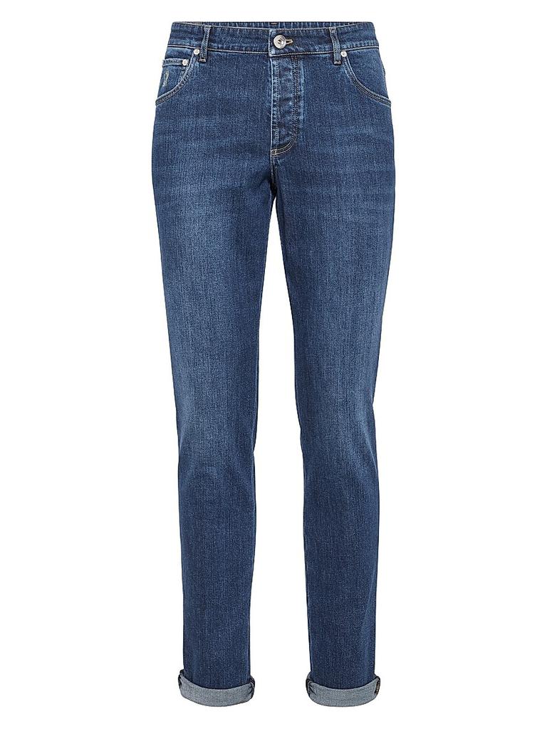 デニム・ジーパン Brunello Cucinelli The Adjustable Jean-Low Slung Brunello Cucinelli Soft Denim Low Slung Trousers with