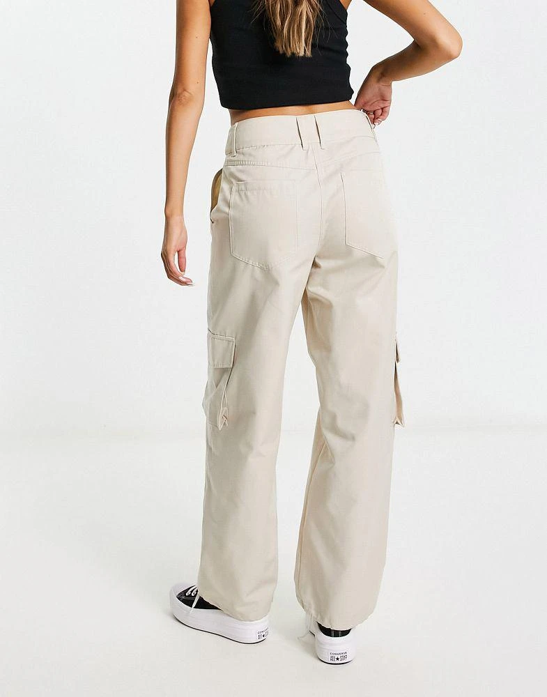 Something New Something New X Naomi Anwer cargo trousers in cream 2