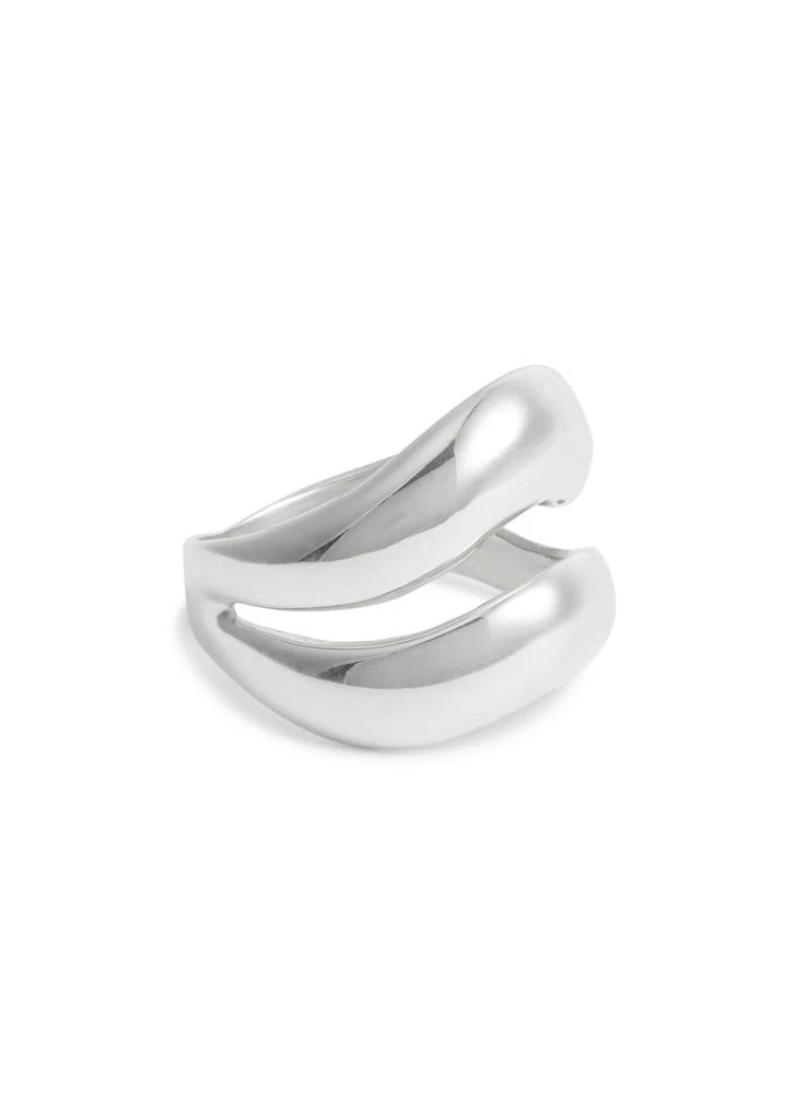 AGMES Double Wave sterling silver ring 4