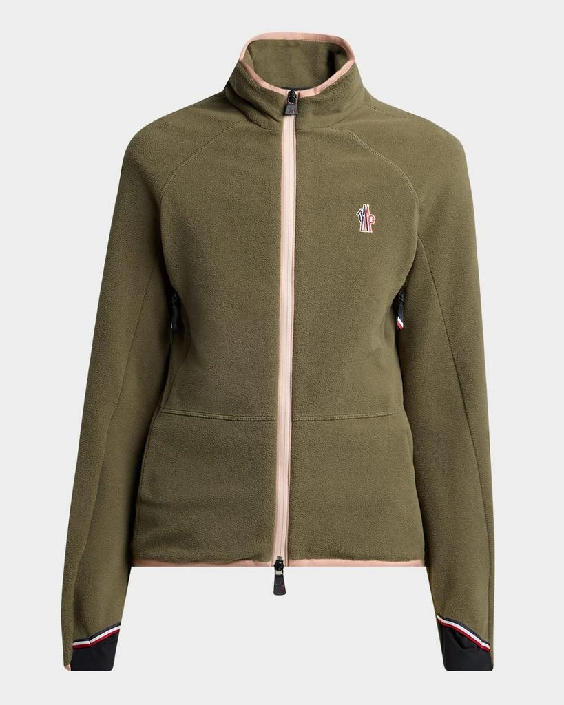 Moncler Fleece Zip-Up Sweatshirt