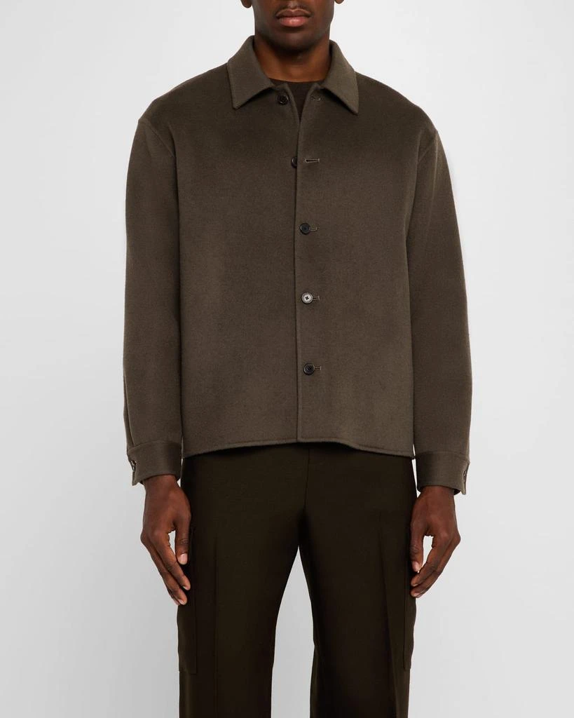 FRAME Men's Double-Face Wool Overshirt 4