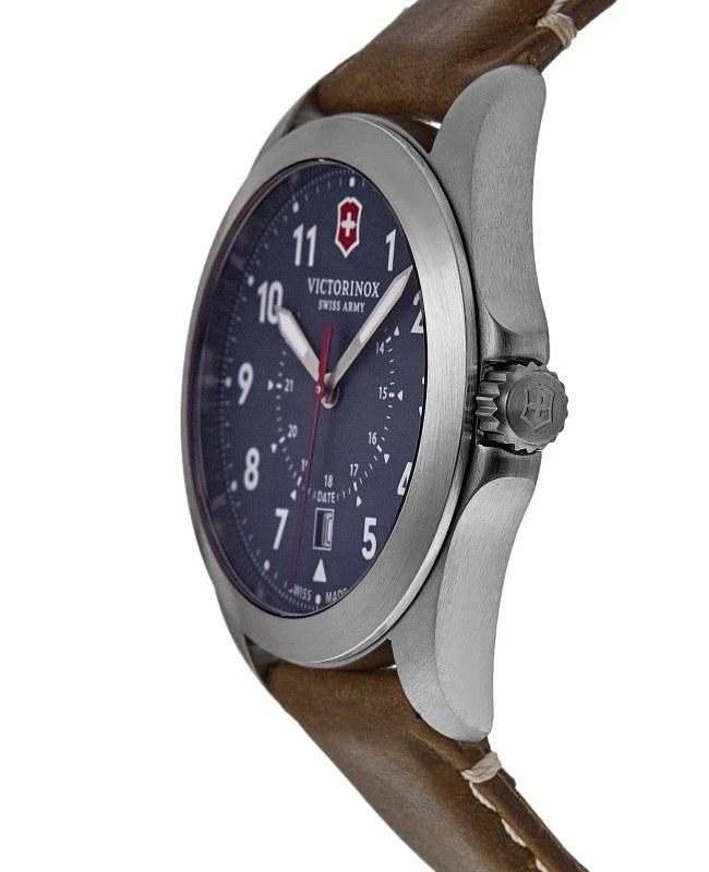 Swiss Army Victorinox Swiss Army Heritage Quartz Blue Dial Brown Leather Strap Men's Watch 241964 3