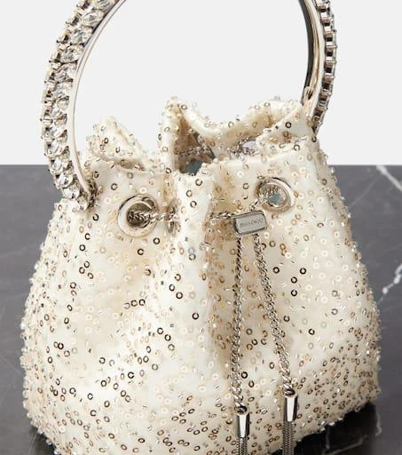 Jimmy Choo Bon Bon embellished bucket bag 6