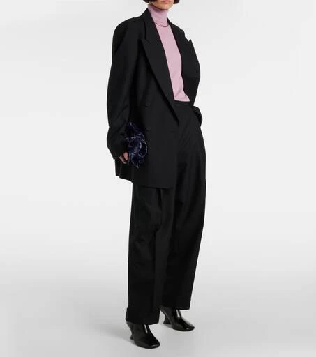 Dries Van Noten High-rise wool wide-leg pants 2