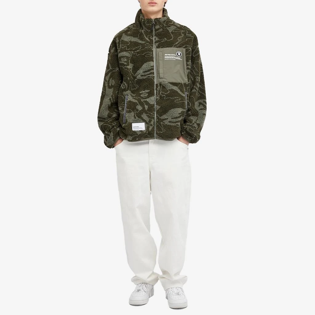 AAPE AAPE Now Camo Fleece Jacket 4