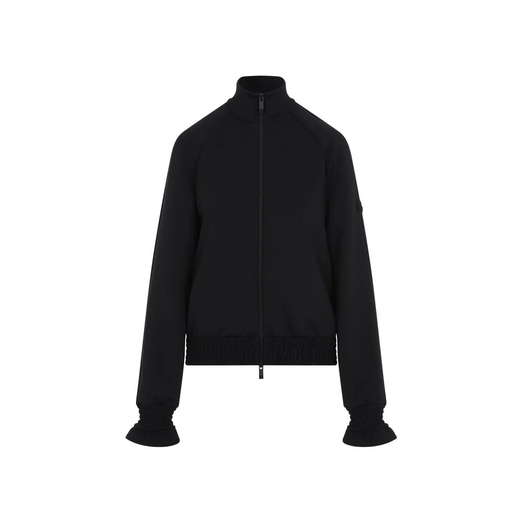 Moncler Moncler Logo Patch Zip-Up Cardigan 1