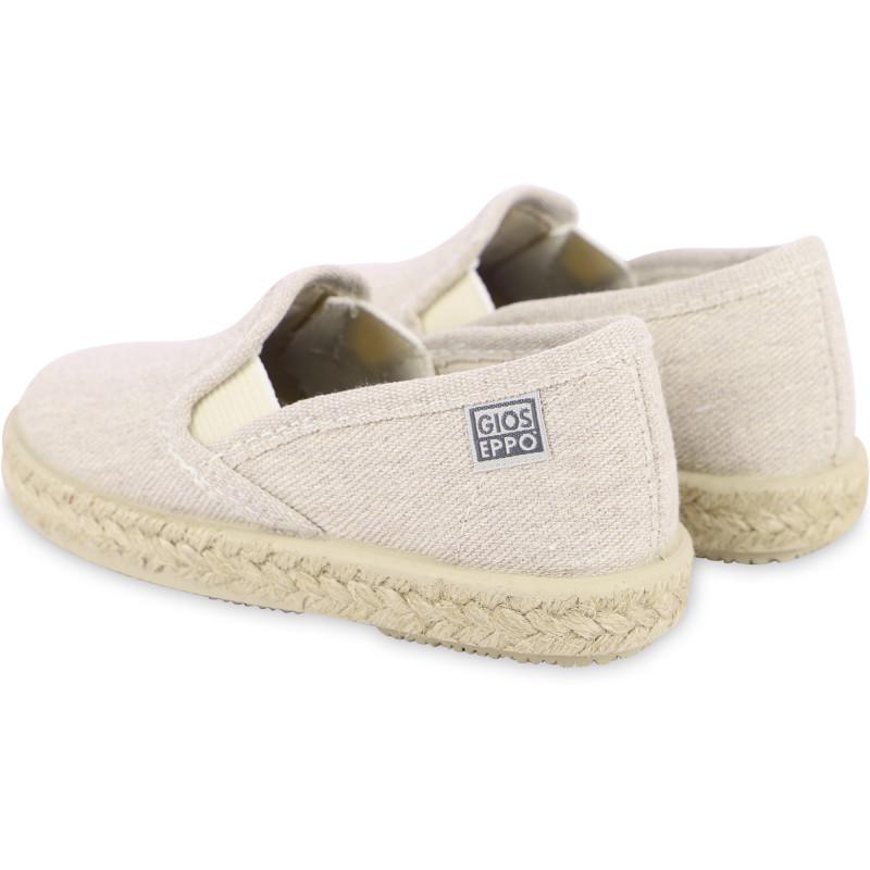 GIOSEPPO Canvas logo espadrilles in beige