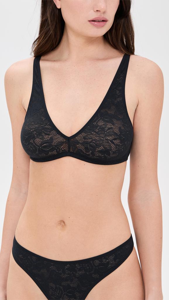 Eberjey Soft Stretch Lace Plunge Bralette