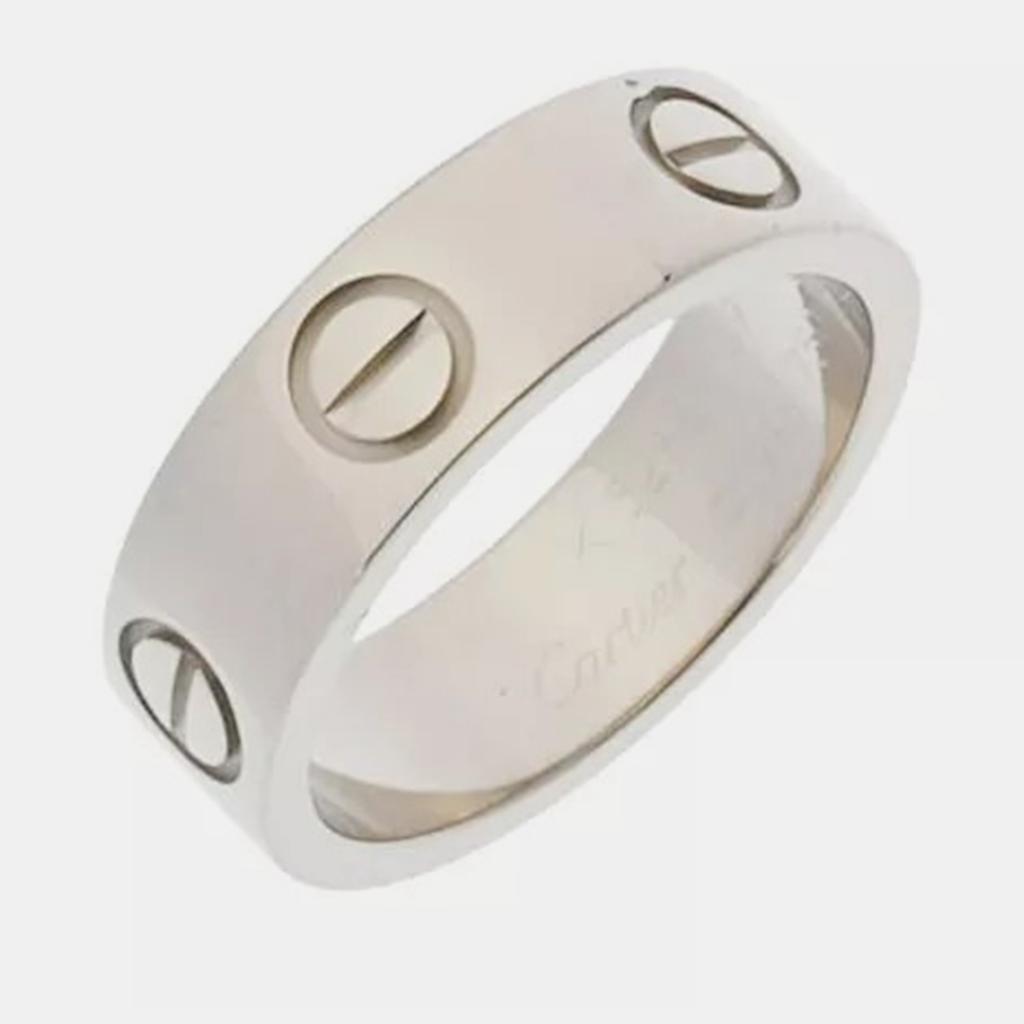 Cartier Cartier 18K White Gold Love Ring Size 49