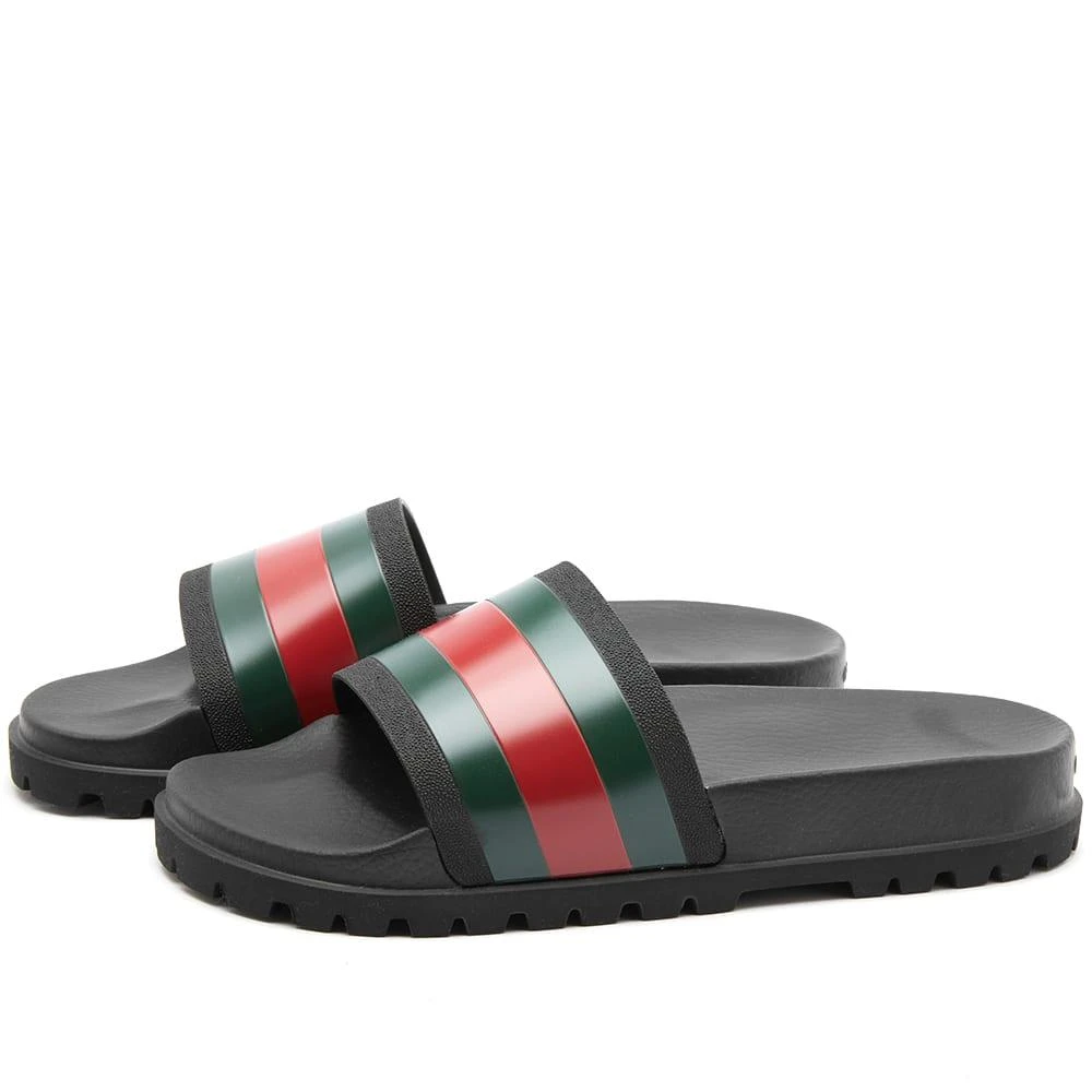 Gucci Gucci Pursuit Trek Web Rubber Slide 1