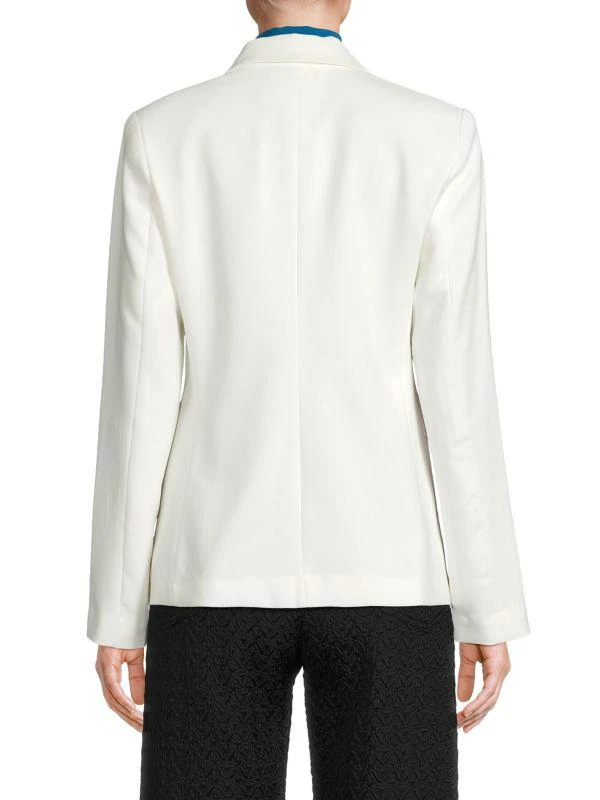 T Tahari Solid Single Button Blazer 2