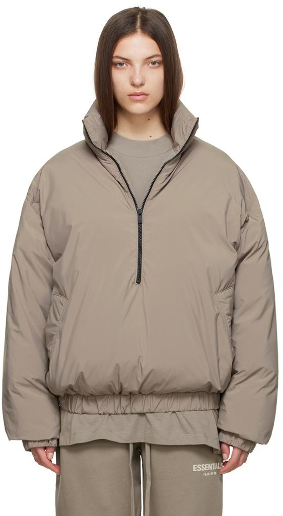 Fear of God ESSENTIALS Taupe Polyester Jacket