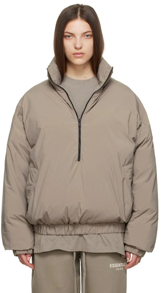 Fear of God ESSENTIALS Taupe Polyester Jacket 1