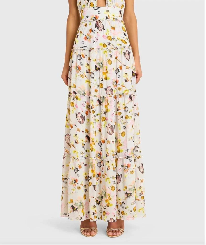 amanda uprichard mirai silk dress Mirai Midi Dress