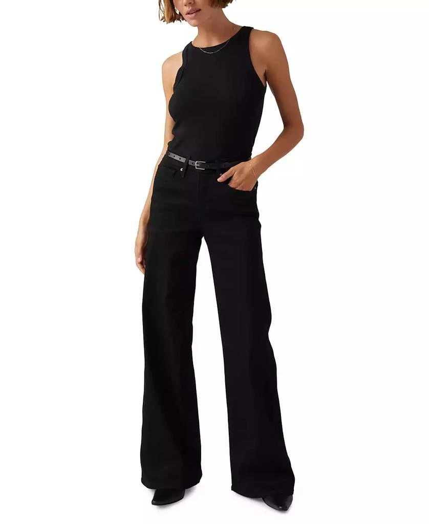 Levi's Women's 318 Shaping Stellar-Stretch Wide-Leg Jeans, 24- 2