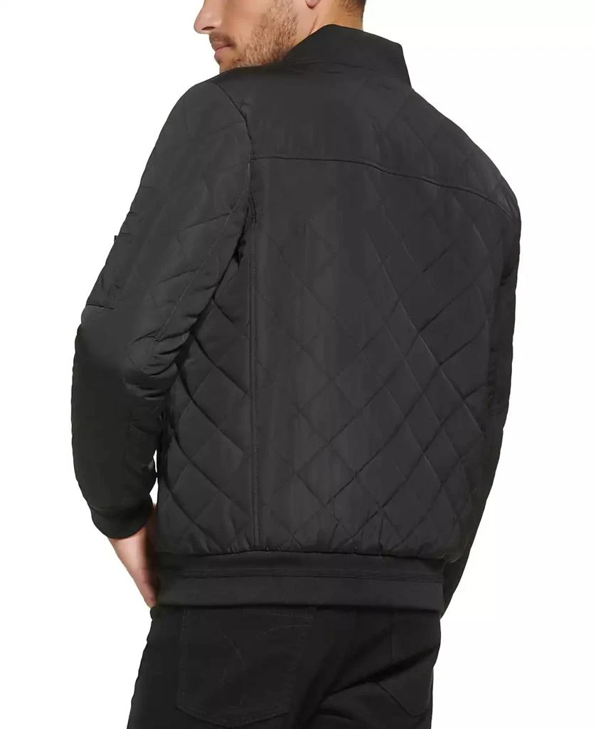 Calvin Klein Men's Quilted Baseball Jacket with Rib-Knit Trim 2