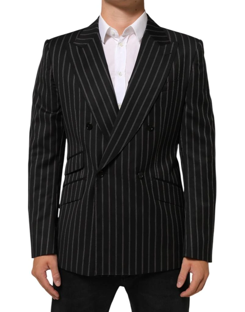 Dolce 
Gabbana Stripes SICILIA 1 Button Suit Men
s Blazer