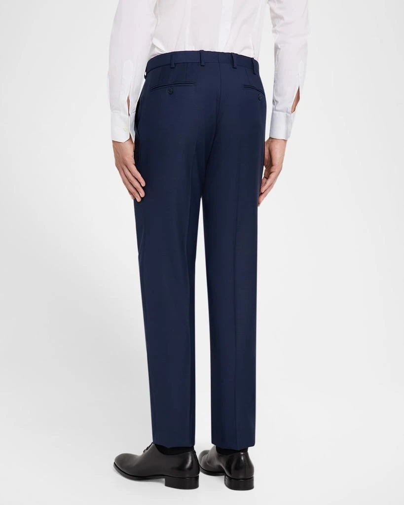 Brioni Men's Wool Textured Straight-Fit Formal Pants 3