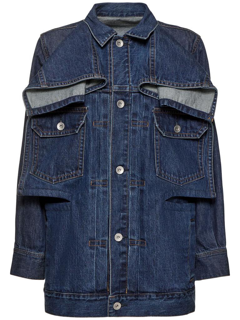 A*様 sacai Wool Melton Jacket D/NAVY size sacai Navy Wool Melton & Denim Jacket Sacai