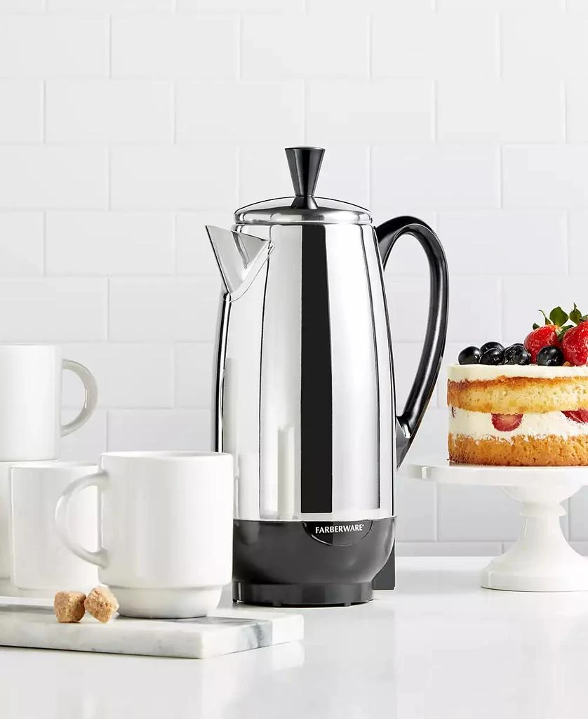 Farberware 12-Cup Percolator, Stainless Steel, FCP412