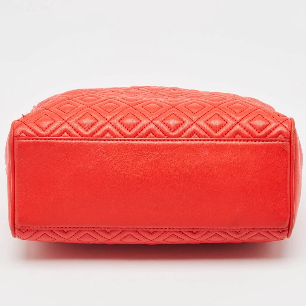 Tory Burch Tory Burch Red Quilted Leather Fleming Duffel Bag 10
