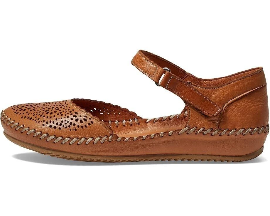 Spring Step Wallania Flats Women's US 9 Camel Leather Mary Jane Shoes KHD613 2