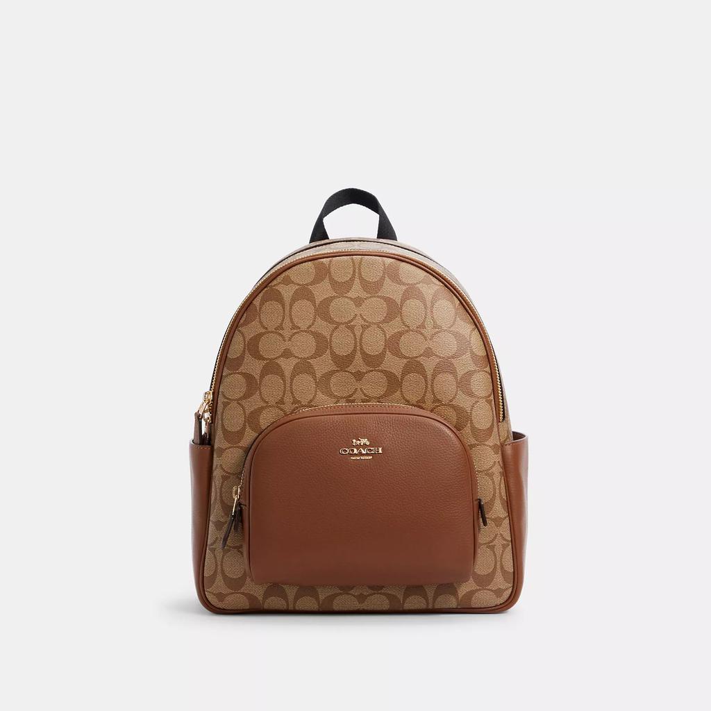 Coach Court Backpack In Signature Canvas