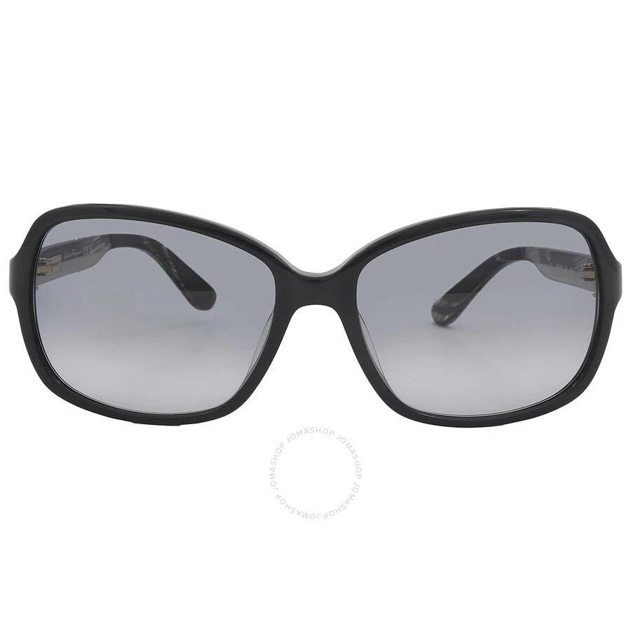 Salvatore Ferragamo Grey Gradient Rectangular Ladies Sunglasses SF606S 001 58 1