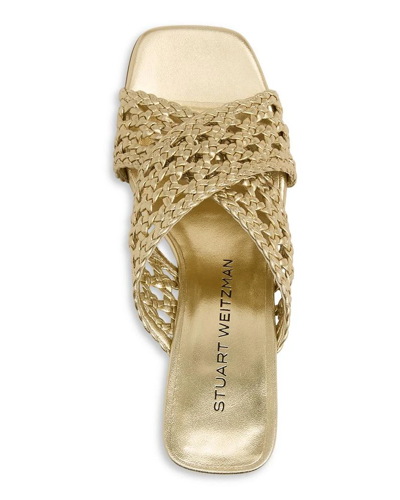 Stuart Weitzman Women's Thea Woven Slide Sandals 3