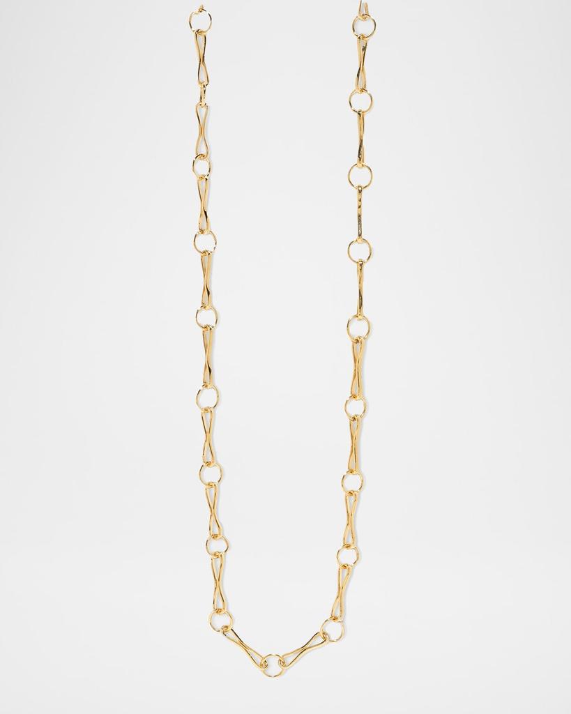 Azlee 18K Yellow Gold Large Motif Link Chain Necklace, 20"L