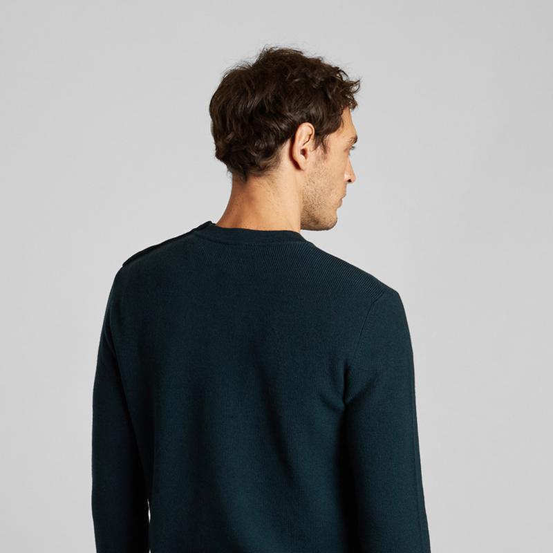 L'Exception Paris Sailor sweater in extra-fine merino wool  Vert sapin L'EXCEPTION PARIS