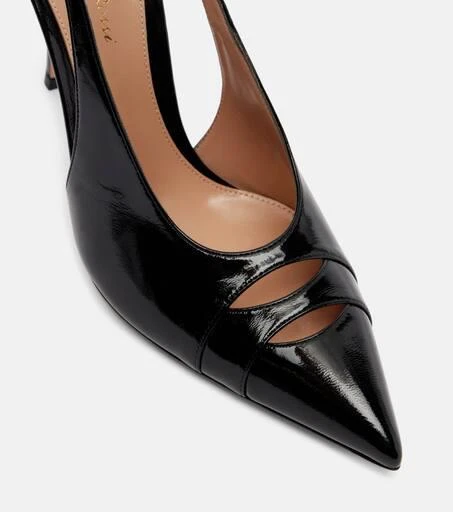 Gianvito Rossi Patent leather slingback pumps 5