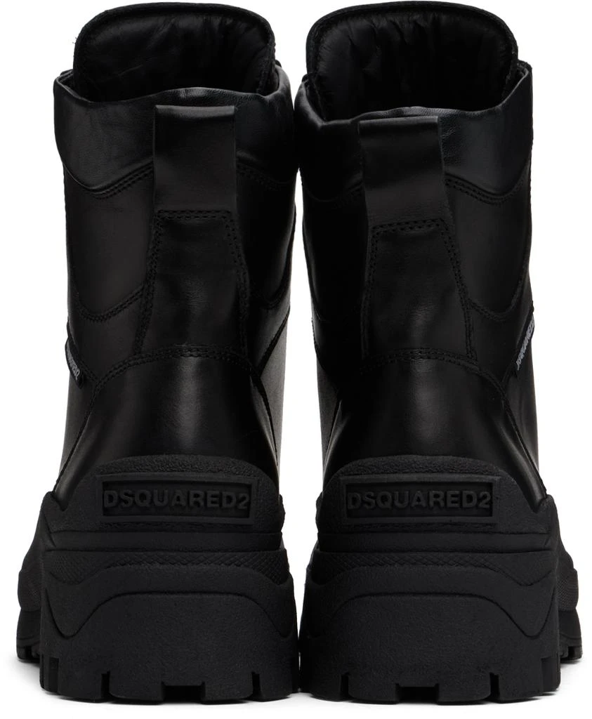 DSQUARED2 Black Urban Combat Boots 2